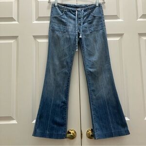 Vintage Y2K Citizens of Humanity Baja Drawstring Pant Jeans Rare Low Flare 25